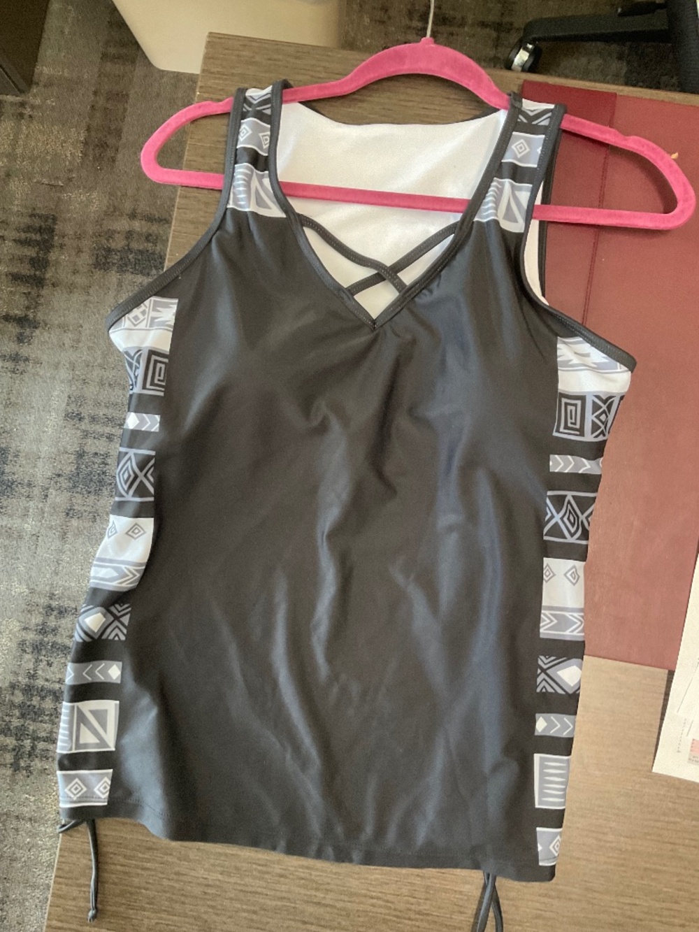 HOLIPICK PLUS SIZE Ruched 2 Piece Tankini Swimsuit
